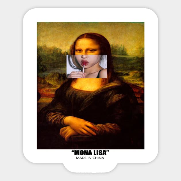 Mona Lisa Sticker by Qwerty